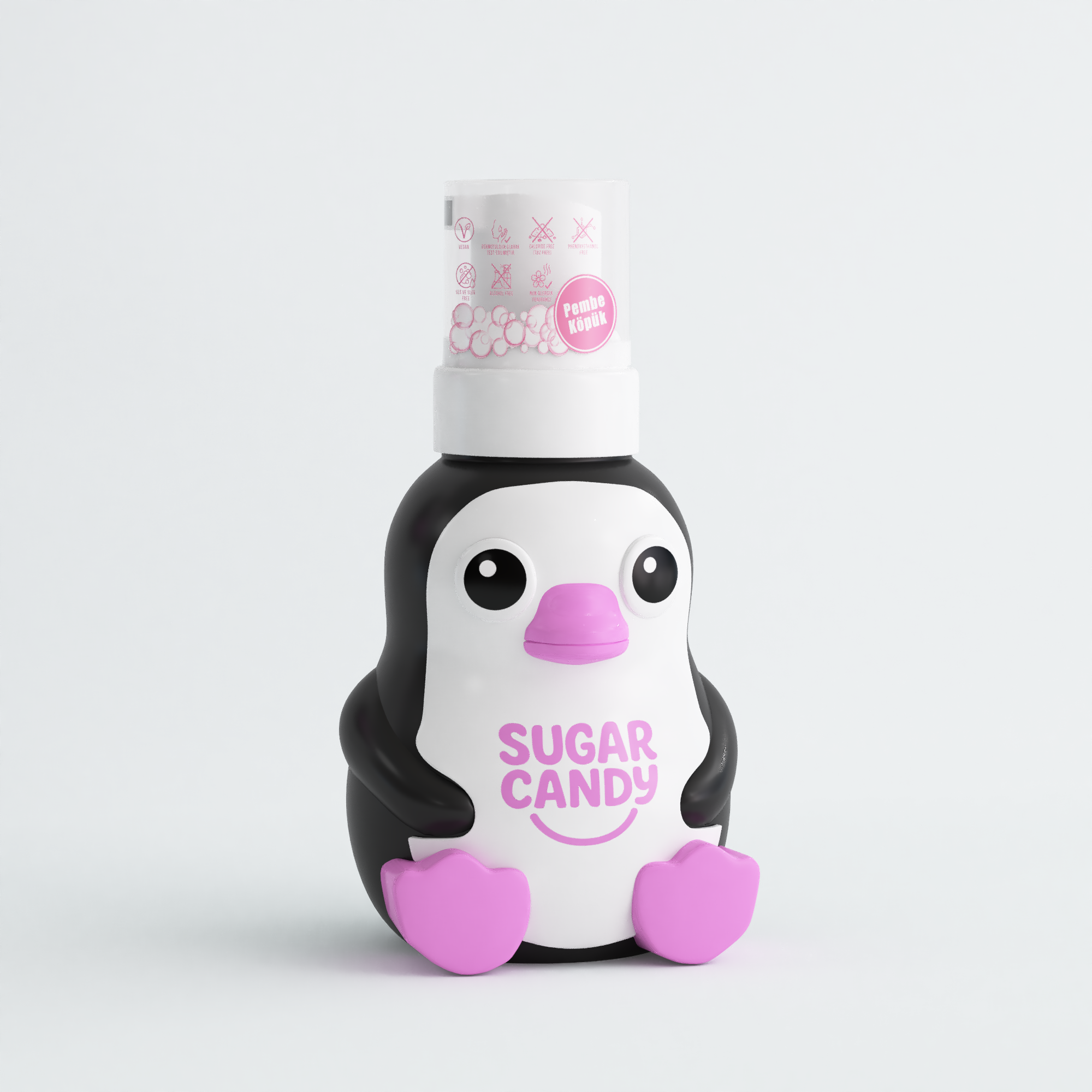 Sugar Candy Renkli Köpük El Sabunu Strawberry Pink Milk Lumi